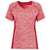 Holloway Women's Scarlet Heather Electrify Coolcore Tee