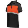 Holloway Women's Black/Orange Prism Bold Polo