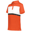 Holloway Women's Orange/White Prism Bold Polo