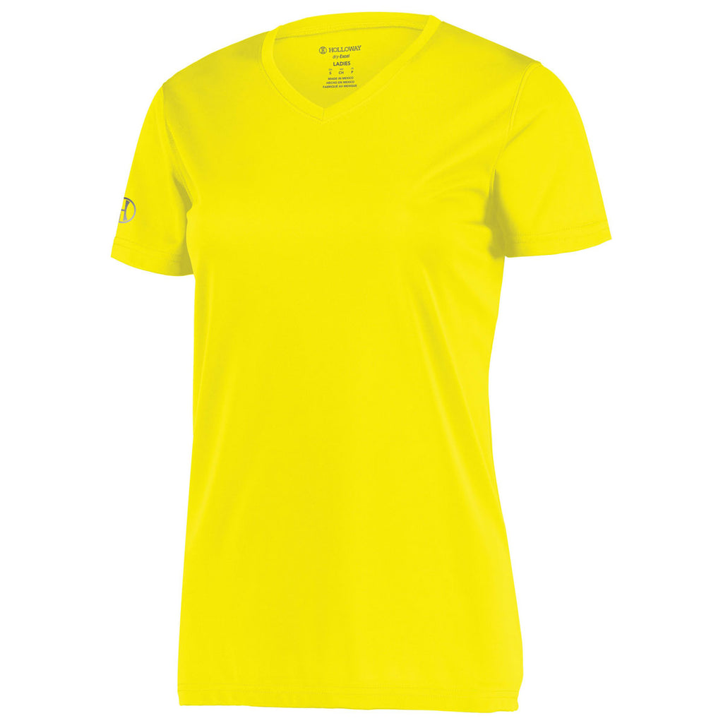 Holloway Women's Electric Yellow Momentum Tee