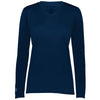 Holloway Women's Navy Momentum Long Sleeve Tee