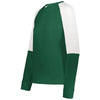 Holloway Women's Dark Green/White Momentum Team Fleece Crew