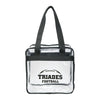 Leed's Black Game Day Clear Zippered Safety Tote