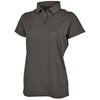 Charles River Women's Graphite Heathered Eco-Logic Stretch Polo