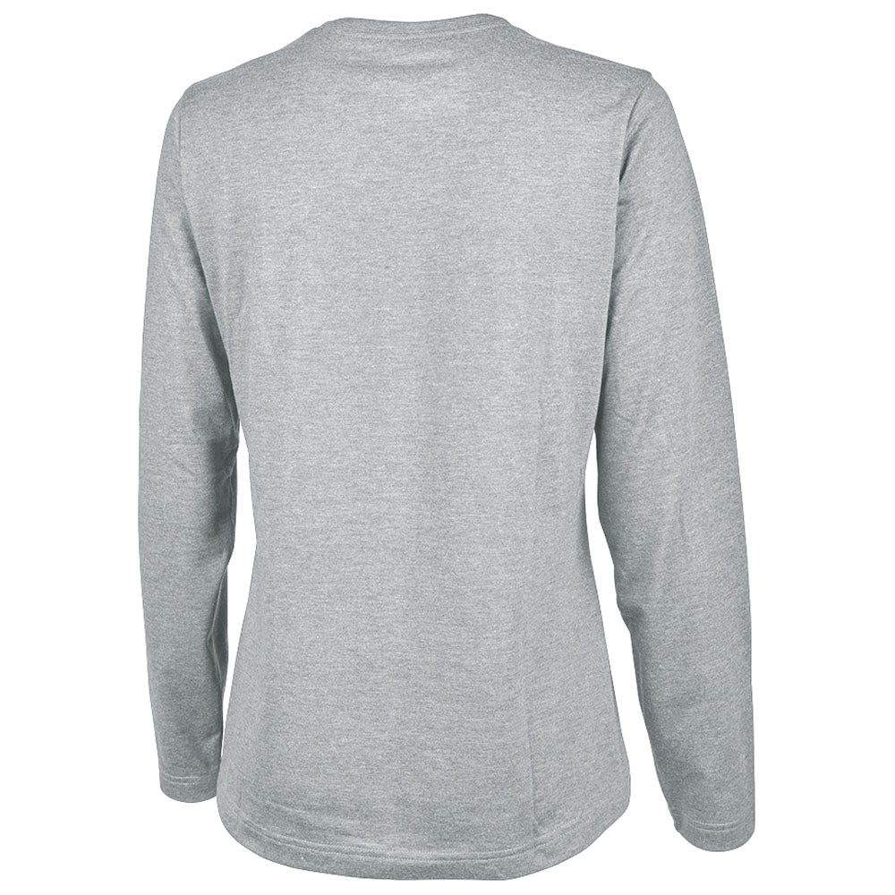 Charles River Women's Grey Comfort-Core Long-Sleeve Crew