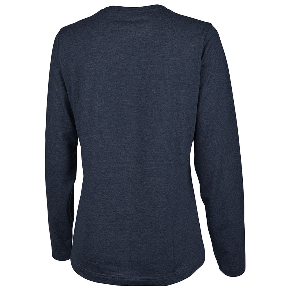 Charles River Women's Navy Comfort-Core Long-Sleeve Crew