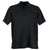 Vansport Men's Black Omega Solid Mesh Tech Polo