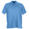 Vansport Men's Carolina Blue Omega Solid Mesh Tech Polo