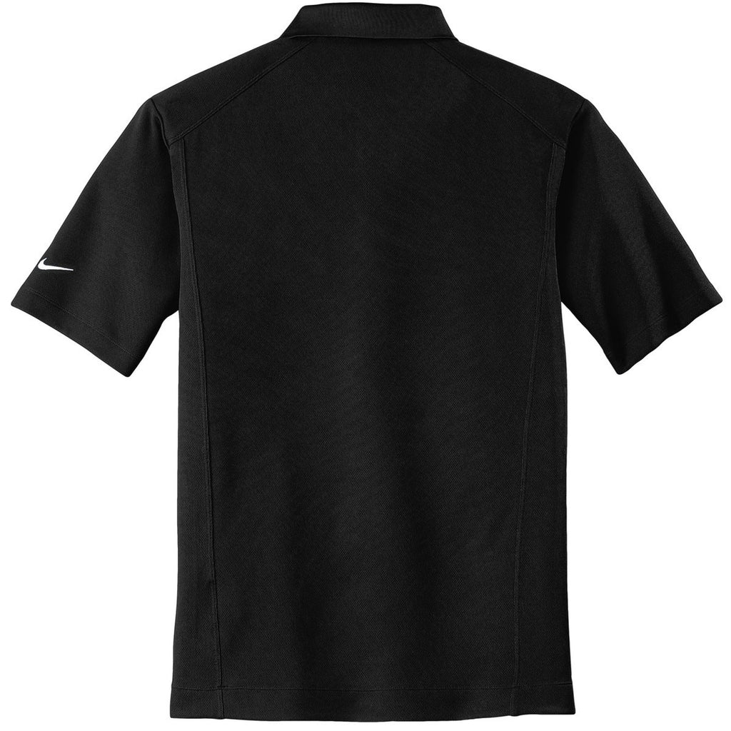 Nike Men's Black Dri-FIT Short Sleeve Classic Polo