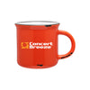 ETS Orange/White Ventura Ceramic Mug 15 oz