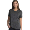 Charles River Women's Black Space Dye Performance Tee