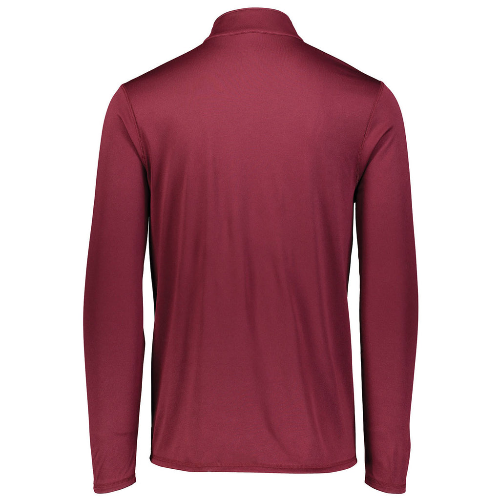 Augusta Sportswear Men's Maroon Attain Quarter-Zip Pullover