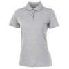 Charles River Women's Grey Space Dye Performance Polo