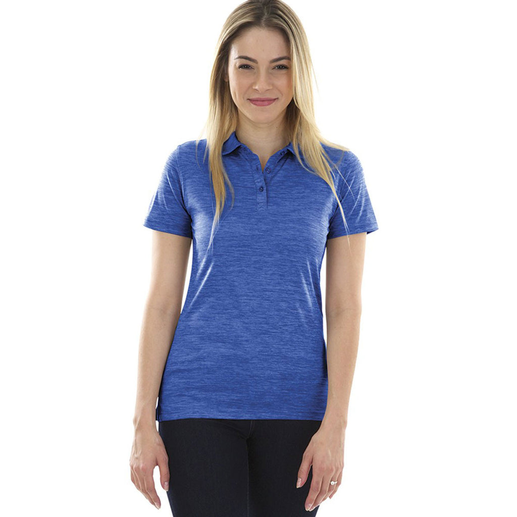 Charles River Women's Royal Space Dye Performance Polo