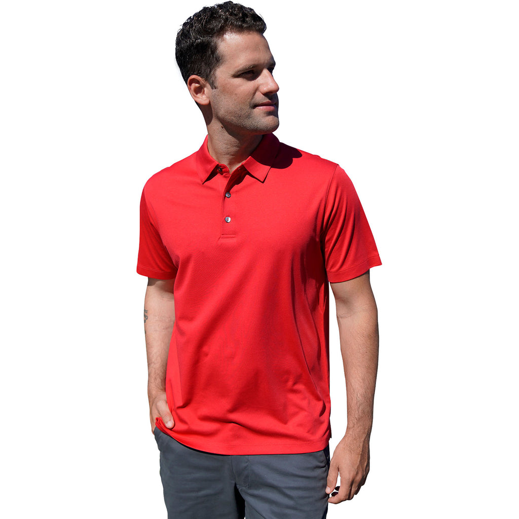 Vansport Men's Sport Red Victory Polo