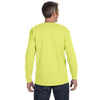 Jerzees Men's Safety Green 5.6 Oz Dri-Power Active Long-Sleeve T-Shirt