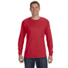 Jerzees Men's True Red 5.6 Oz Dri-Power Active Long-Sleeve T-Shirt