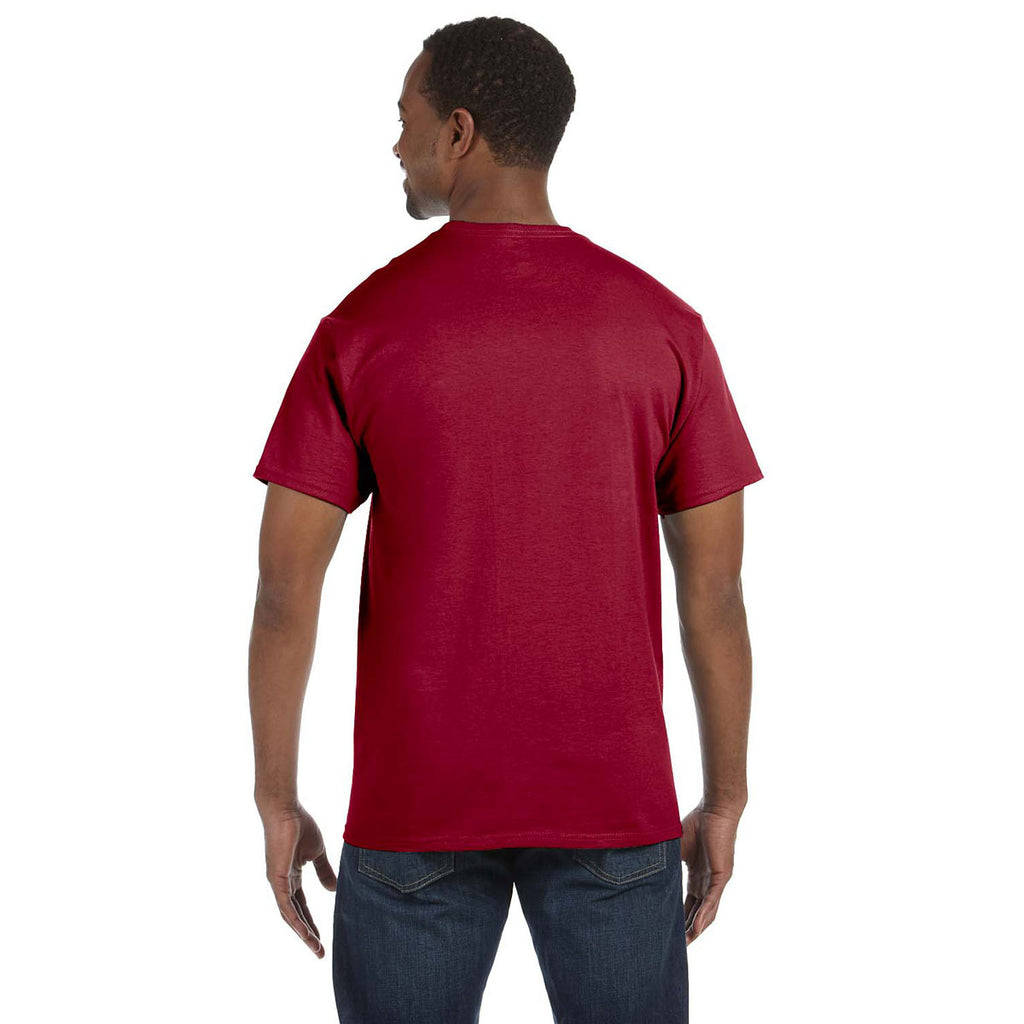 Jerzees Men's Cardinal 5.6 Oz Dri-Power Active T-Shirt