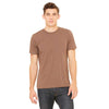 Bella + Canvas Unisex Heather Brown Jersey Short-Sleeve T-Shirt