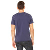 Bella + Canvas Men's Navy Jersey Short-Sleeve Pocket T-Shirt