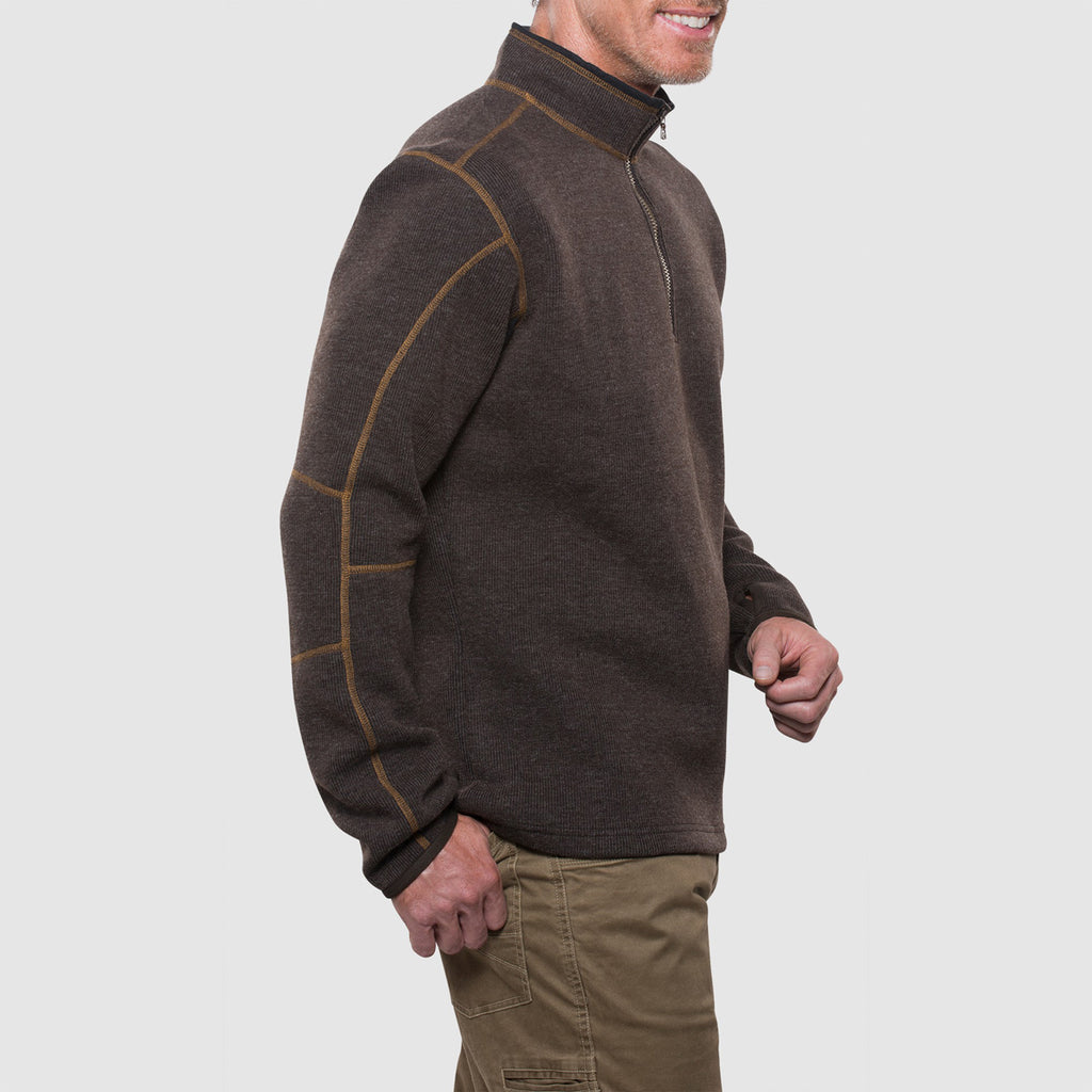 KUHL Men's Espresso Thor Quarter Zip