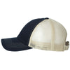 Sportsman Navy/Stone Contrast Stitch Mesh Cap