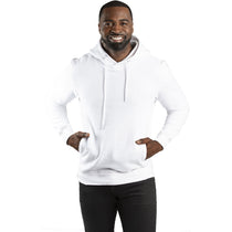 Threadfast Unisex White Ultimate Fleece Pullover Hooded Sweatshirt