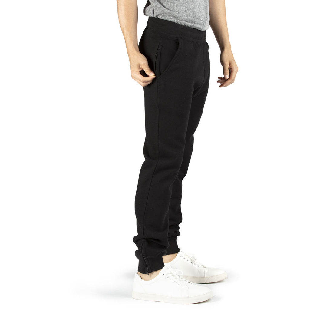 Threadfast Apparel Unisex Black Ultimate Fleece Jogger Pant