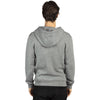 Threadfast Apparel Unisex Heather Grey Ultimate Fleece Full-Zip Hooded Sweatshirt