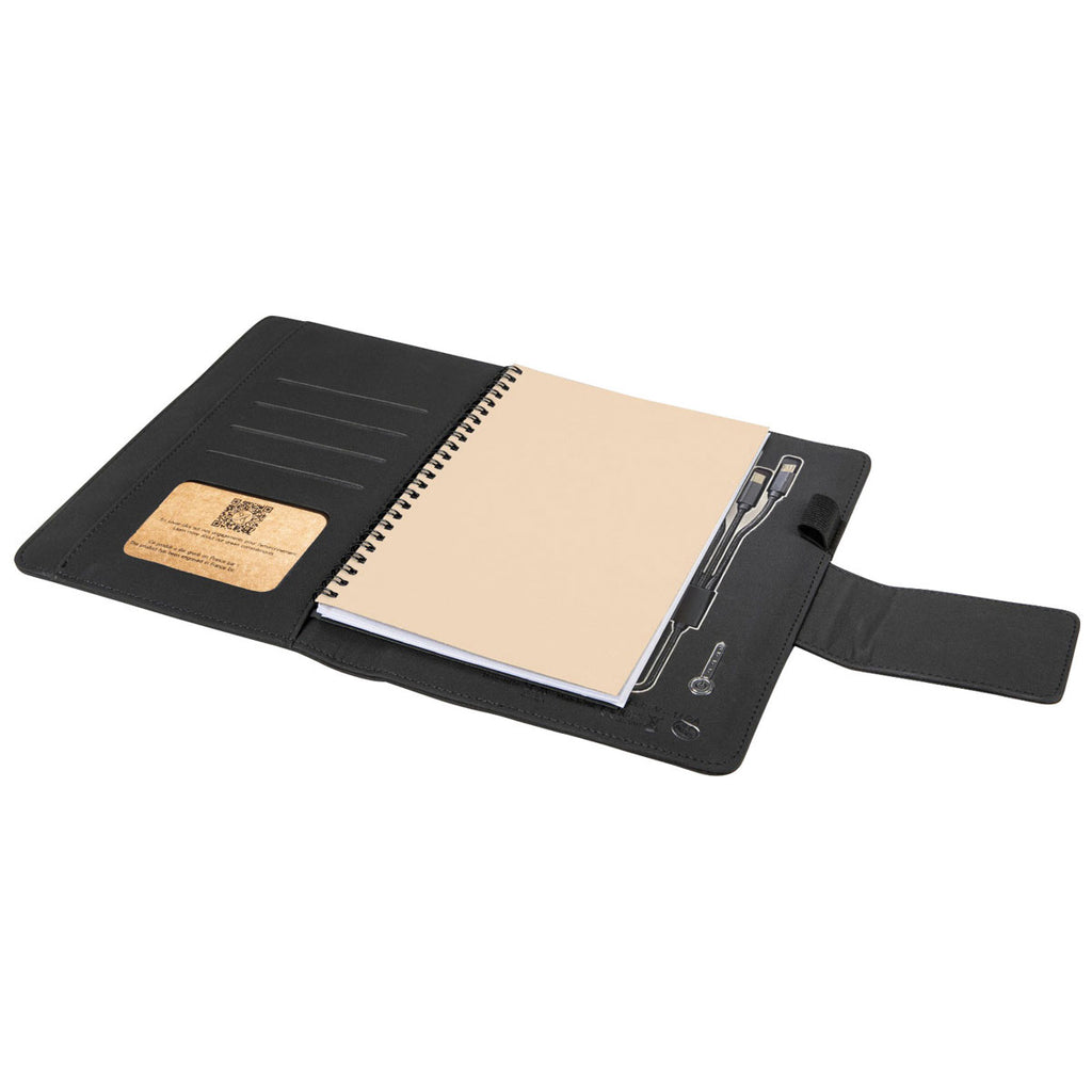 SCX Design Black Notebook A5 with Power Bank 4000 mAh