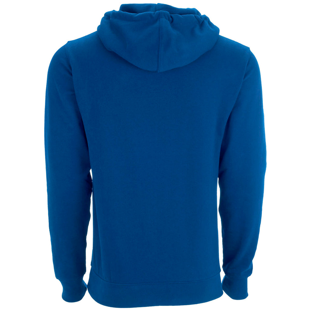 Vantage Men's Royal Premium Cotton Blocked Fleece Pullover Hoodie