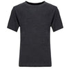 Next Level Boy's Charcoal CVC Crew Tee