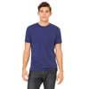 Bella + Canvas Unisex Navy Triblend Short-Sleeve T-Shirt