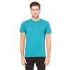 Bella + Canvas Unisex Teal Triblend Short-Sleeve T-Shirt