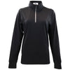 Vantage Women's Black Grid Quarter Zip Pullover