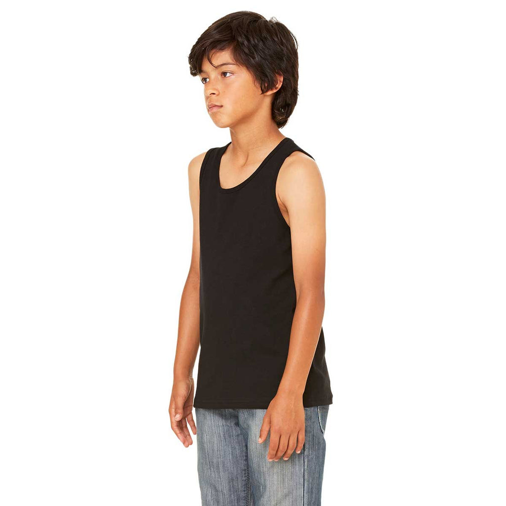 Bella + Canvas Youth Black Jersey Tank