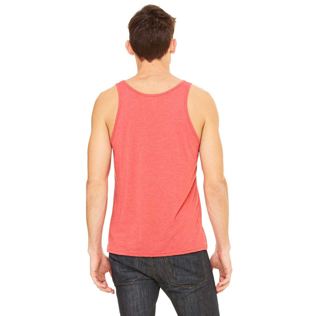 Bella + Canvas Unisex Red Triblend Jersey Tank