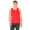 Bella + Canvas Unisex Red Jersey Tank