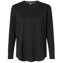 LAT Women's Black Fine Jersey Long Sleeve Tee