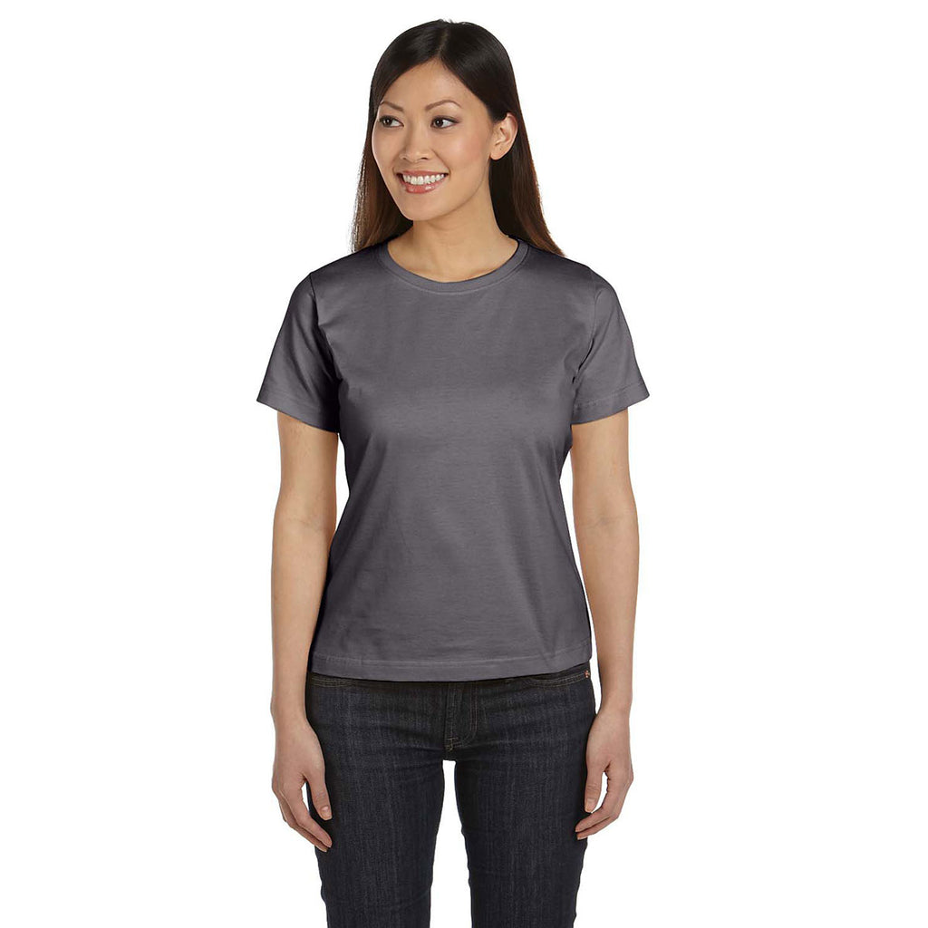 LAT Women's Charcoal Premium Jersey T-Shirt