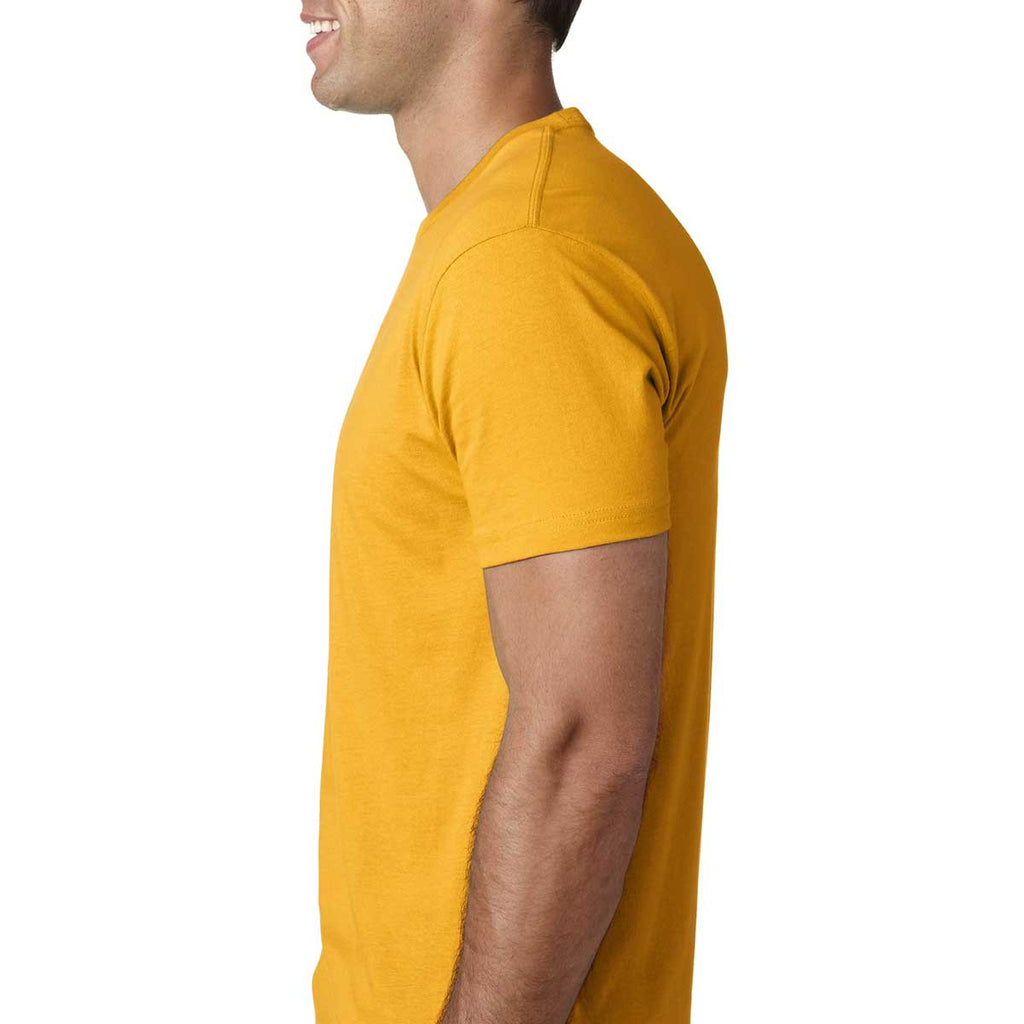 Next Level Men's Gold Premium Fitted Short-Sleeve Crew