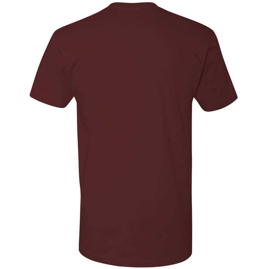 Next Level Men's Maroon Premium Fitted Short-Sleeve Crew