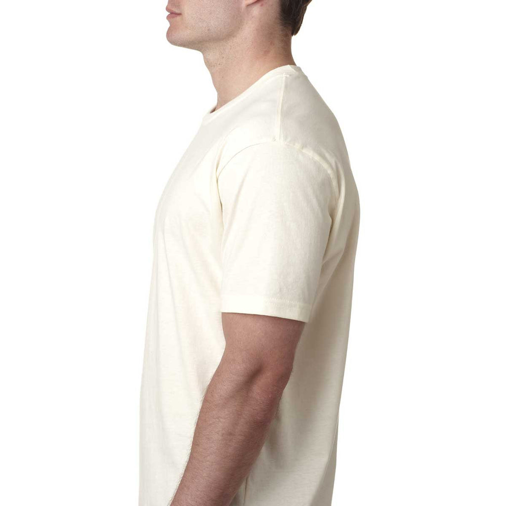 Next Level Men's Natural Premium Fitted Short-Sleeve Crew