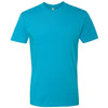 Next Level Men's Turquoise Premium Fitted Short-Sleeve Crew