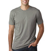 Next Level Men's Warm Grey Premium Fitted Short-Sleeve Crew