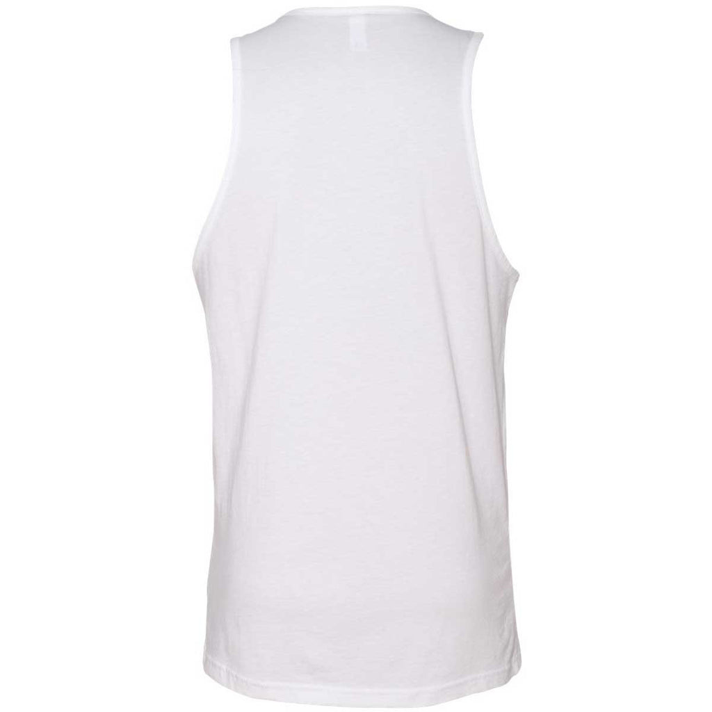 Next Level Men's White Premium Jersey Tank