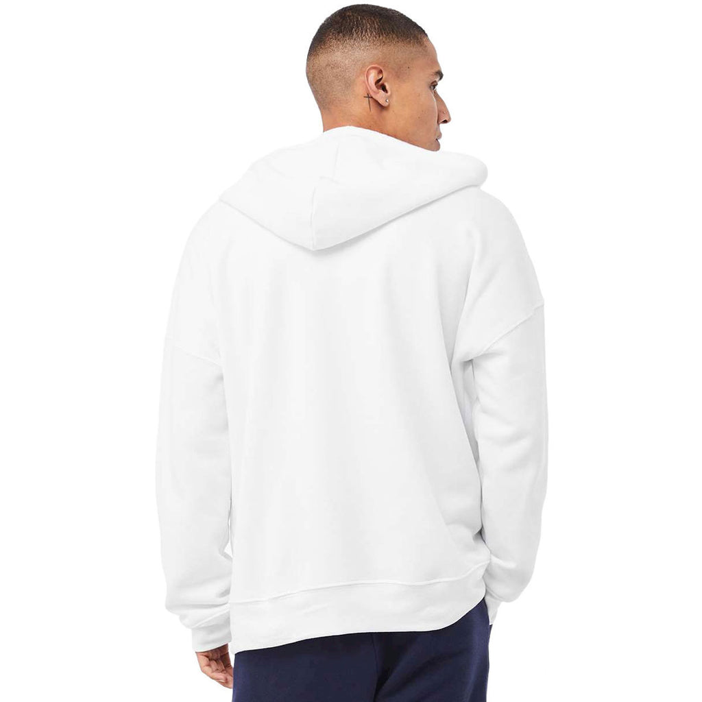 Bella + Canvas Unisex White Sponce Sleeve DTM Full Zip Hoodie