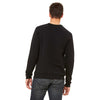 Bella + Canvas Unisex Black Sponge Fleece Crew Neck Sweatshirt