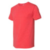 Fruit of the Loom Men's Fiery Red Heather HD Cotton Short Sleeve T-Shirt