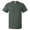 Fruit of the Loom Men's Forest Green HD Cotton Short Sleeve T-Shirt